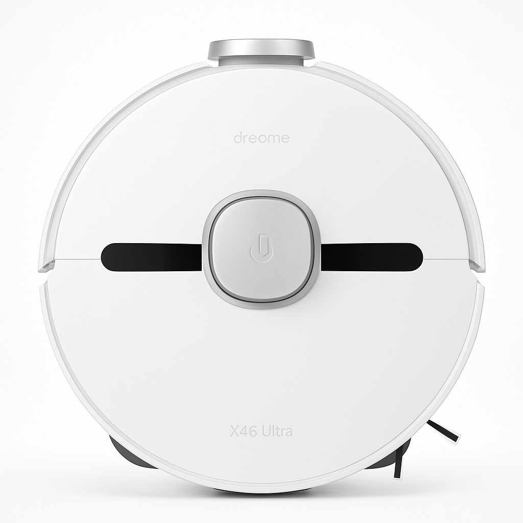 Dreame X40 Ultra vue de face avec son design blanc épuré