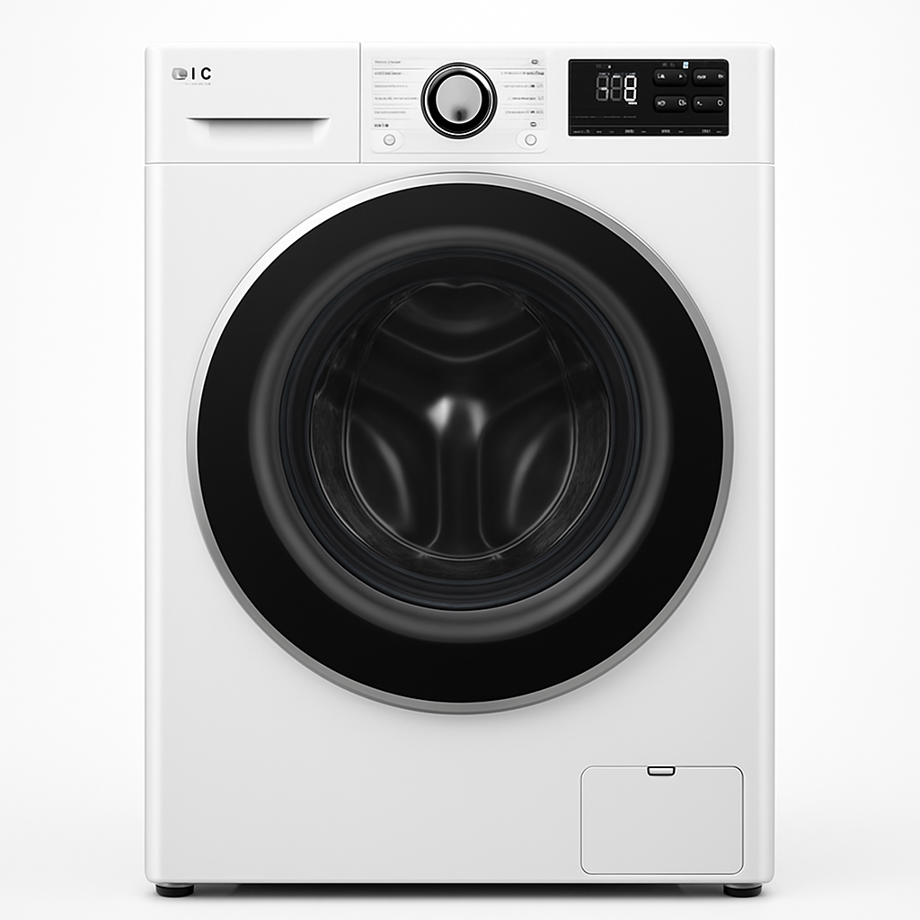 LG F94R50WHS vue de face avec panneau de contrôle tactile
