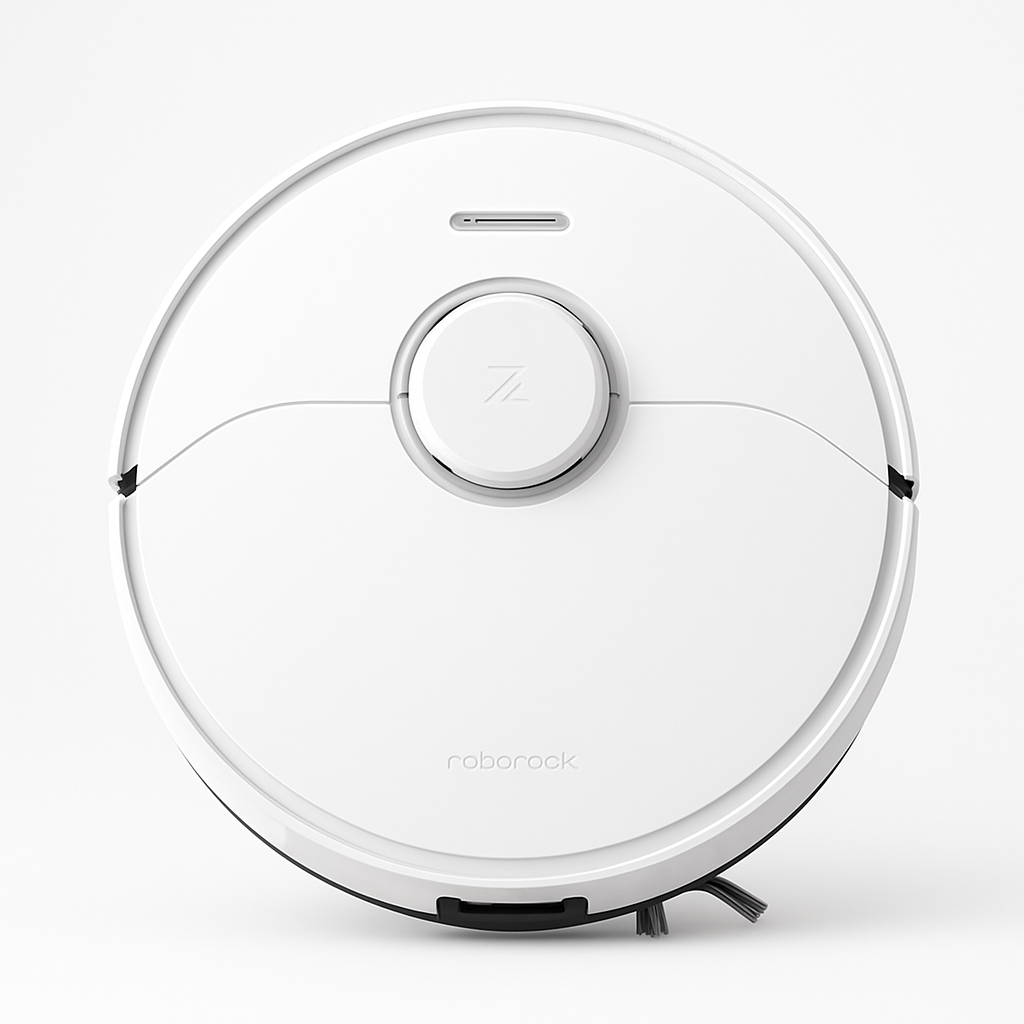 Roborock Qrevo Master vue de face montrant le système de nettoyage