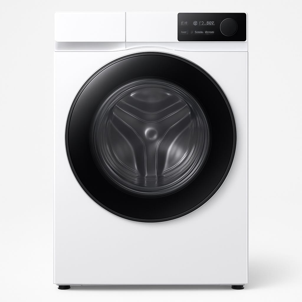Samsung Bespoke AI Combo WD12BB944DGH vue de face avec interface tactile