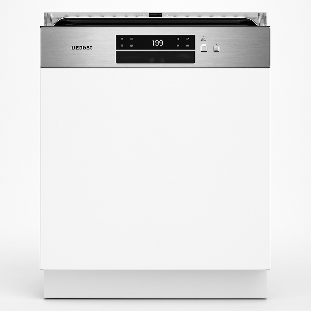 Lave-vaisselle Siemens SN65EX57CE vue de face avec panneaux intégrables